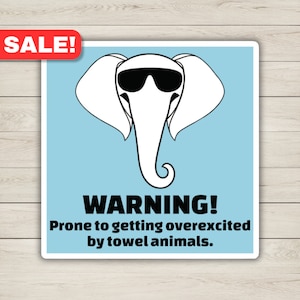 Towel Animal Cruise Door Magnet | Cruise Door Magnet Sign | Fun Cruise Door Magnet