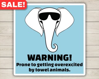 Elephant Towel Animal Cruise Magnet: Fun Travel Decor