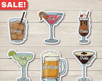 Personalized Cruise Drink Magnets, Door Magnets