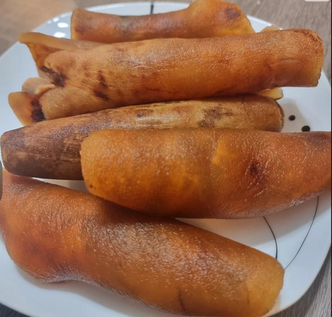 Dried Nigerian Ponmo Ijebu - 8 Pieces In A Bag, Traditional African Ingredient, Fat-Free & Preservative-Free