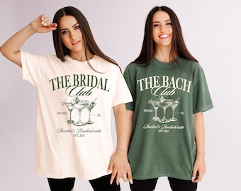 The Bach Club Bachelorette Shirt, Social Club Beach Bachelorette Shirt, Luxury Bachelorette Shirt for Bride, Bridesmaid, Comfort Colors