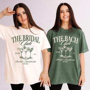 The Bach Club Bachelorette Shirt, Social Club Beach Bachelorette Shirt, Luxury Bachelorette Shirt for Bride, Bridesmaid, Comfort Colors