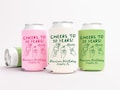 Cheers to 30 Years Birthday Can Cooler - Custom Birthday Party Favors - Personalized Cozies in Regular and Slim Size
