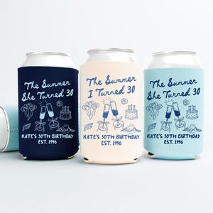 30th Birthday Koozies - Etsy