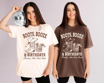 Nashville Birthday Shirts for 30th, 40th, 50th, 60th, 70th Birthday Party - Unisex Comfort Colors