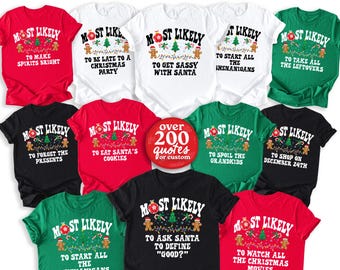 T-shirt Croisière de Noël 2026, T-shirts assortis humoristiques « La plupart d'entre vous sont à Noël » pour toute la famille, bébé - Taille adulte 4XL