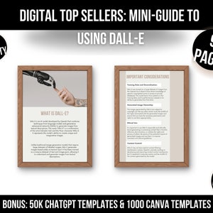 Digital Top Sellers: Mini-Guide to Using DALL-E and Dalle3 Prompts Ebook PDF, Passive Income With Digital Products, DALL-E Mini-Guide image 3