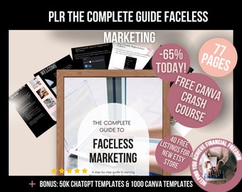 PLR La guía completa del marketing sin rostro 77 páginas, Descubra los secretos del marketing sin rostro, PLR La guía completa del marketing sin rostro