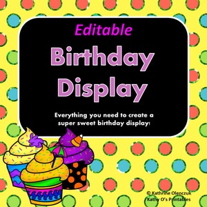 Classroom Birthday Display