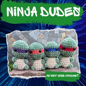 Ninja Dudes PDF Crochet Pattern