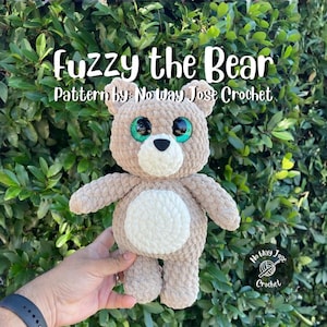 Fuzzy the Bear Crochet Pattern