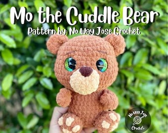 Mo de knuffelbeer Amigurumi-zelfstudie digitale download