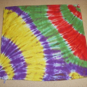 Tie dye flour sack tea towels 28x28