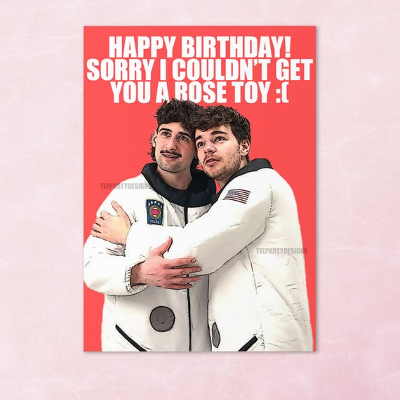 Funny Youtuber Birthday Card Italian Bach & Arthur TV Inspired Greeting  Card - Etsy