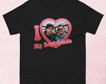 I Love My Boyfriends Italian Bach & George Clarkey Unisex tee