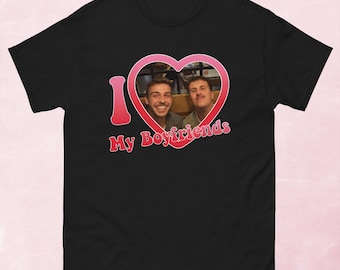 I Love My Boyfriends George Clarkey & Arthur Hill Unisex tee