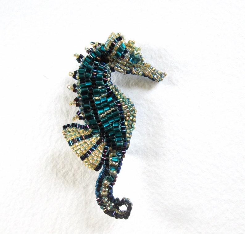 Beaded Sea Horse Tutorial Pattern PDF image 1