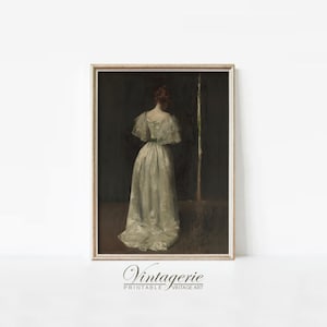 Antique Portrait of 17th Century Lady Oil Painting | Muted Wall Art Print | PRINTABLE Digital Download | 0016
