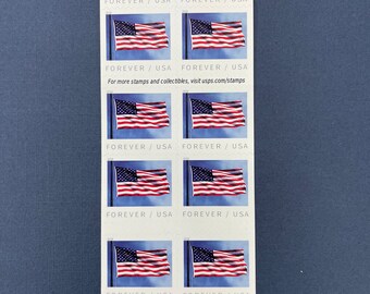 Mint US Flag Freedom Booklet Pane of 20 Forever Stamps Scott# 5790 (MNH)