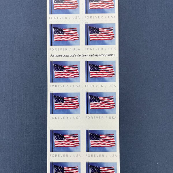 Mint US Flag Freedom Booklet Pane of 20 Forever Stamps Scott# 5790 (MNH)