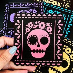 Sugar Skull SVG Banner Cut File Banner for Dia de Muertos, Day of the Dead and Halloween image 5