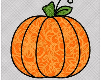 SVG: Pumpkin Fancy Cut Floral Multi-Layered SVG Cut File digital art file