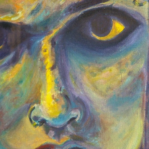Question Authority - high quality original oil painting