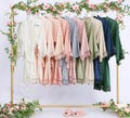 Bridesmaid Proposal Robes, Personalized Satin Robes with Lace, Elegant Gifts for Wedding Party Getting Ready Photos