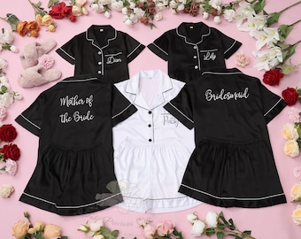 Pajama Sets for Bridesmaid, Bridal Party Outfits, Bride Getting Ready Pj Set, Bridesmaid Pajamas, Personalized Bridesmaid Gift