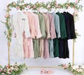 Personalized Ruffle Robes Set of 4,5,6, Softest Bridesmaid Robes Sets for Bridal Party, Ruffle Robes, Bulk Bridesmaid Gifts
