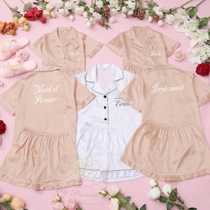Bridesmaid Pajamas Monogrammed Pajamas Bridesmaid Gift Bride Pajamas Monogram PJs Bridesmaid Pajamas Set Bridal Pajama Bridal Party PJs