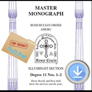 Rosenkreuzer Orden AMORC - Illuminaten Abschnitt - Illuminati Grad Elf - *Fast* KOMPLETTES SET - Atlantis und Verbindungen durch die Geschichte