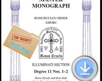 Rosicrucian Order AMORC - Illuminati Section - Illuminati Degree Eleven - *Almost* COMPLETE SET - Atlantis and Connections Through History