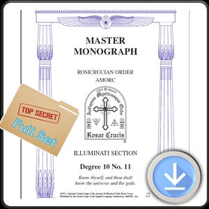Rosicrucian Order AMORC - Illuminati Section - Illuminati Degree Ten - COMPLETE SET (Missing 7, 8, 24, 25, 37, and 38) Religions & Origins