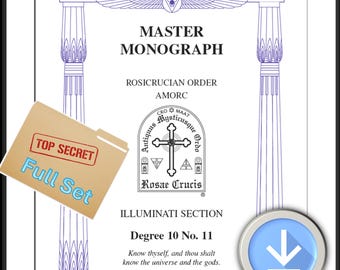 Rosicrucian Order AMORC - Illuminati Section - Illuminati Degree Ten - COMPLETE SET (Missing 7, 8, 24, 25, 37, and 38) Religions & Origins