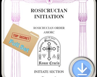Rosicrucian Order AMORC - INITIATE Section - Degrees 1 - 9 (Full Set) - See Photos for Summary of Topics