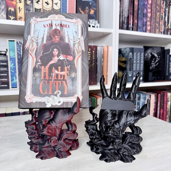 Demon Hand Book Holder Monster Romance Decor Dark Fantasy Book