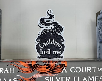 Cauldron Boil Me Bookshelf Decor, Bookish Merch, Gifts for readers, Bookish Shop 3d Printed Fantasy Book Merch