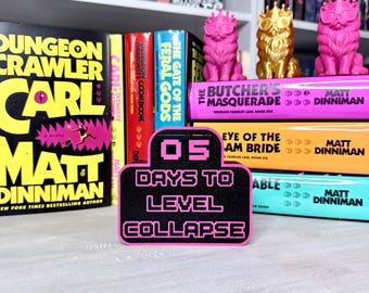 Estantería decorativa de Carl para Dungeon Crawler, figura de DCC, regalo para amantes de los libros, impresión 3D, coleccionable de LitRPG.