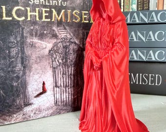 Dramione Alchemised Bookshelf Decor Red Cloaked Lady figurine Fantasy Book Merch 3d printed