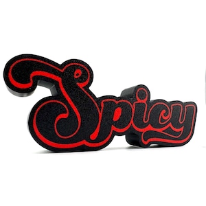 Spicy BookShelf Sign Library Book Lover Gift Book Club Decor 3d Printed