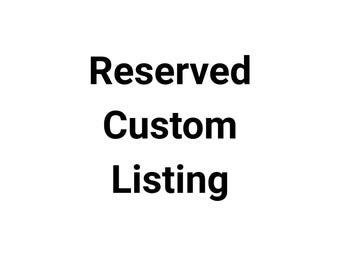 Listado personalizado reservado