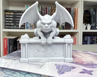 Bartholomew Gargoyle Bookshelf Decor 3d Printed Book Lover gift dark academia bookshelf