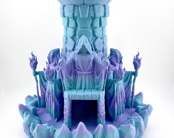 Wizard Mage Warlock Dice Tower DnD RPG d20 Dice Randomizer