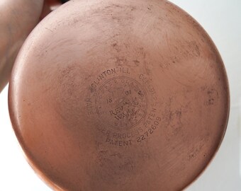 Vtg Revere Ware Copper Bottom Pot - Pre 1960's