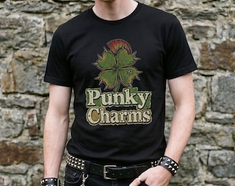 Classic Graphic Tee | Irish Punk Charms Design | Soft Cotton Crewneck