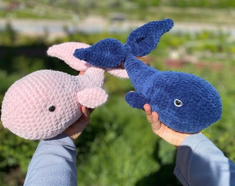 Crochet Whale Pattern: Amigurumi PDF Tutorial (English)