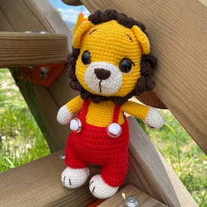 Gehäkelter Löwe Amigurumi Häkelanleitung: PDF Anleitung (englisch)
