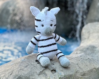 Zebra Häkelanleitung: Amigurumi Spielzeug Anleitung (PDF)