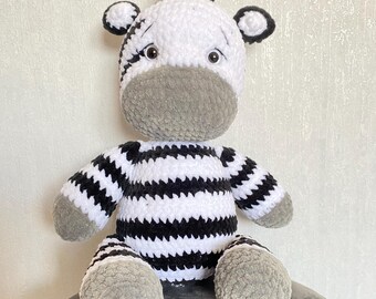 Crochet Zebra Pattern: Zebrilla Amigurumi Tutorial (PDF)